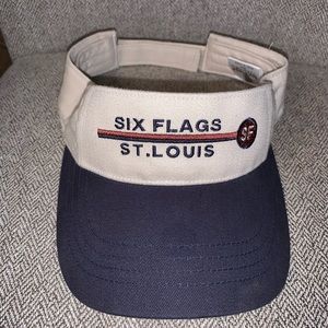 Six Flags Theme Park Visor Cap Hat Kids